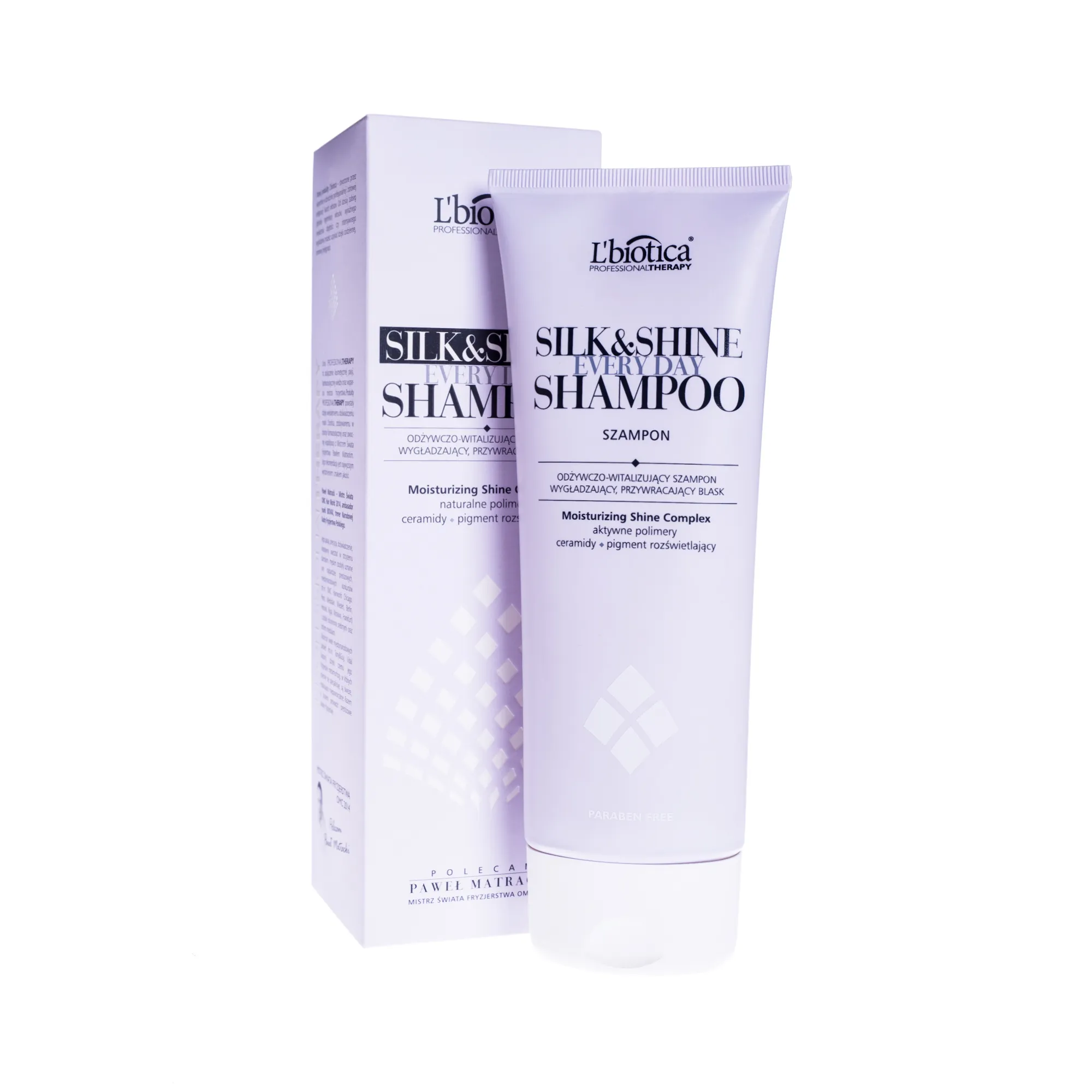 L`Biotica Professional Therapy Shampoo Silk & Shine, szampon wygładzający, 250 ml