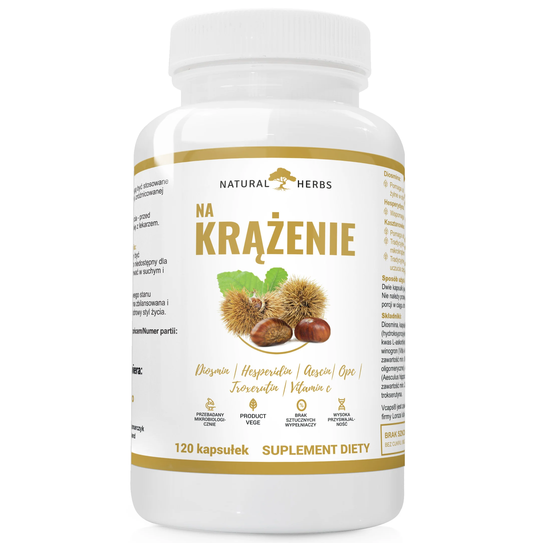 Natural Herbs Na Krążenie 120 kapsułek