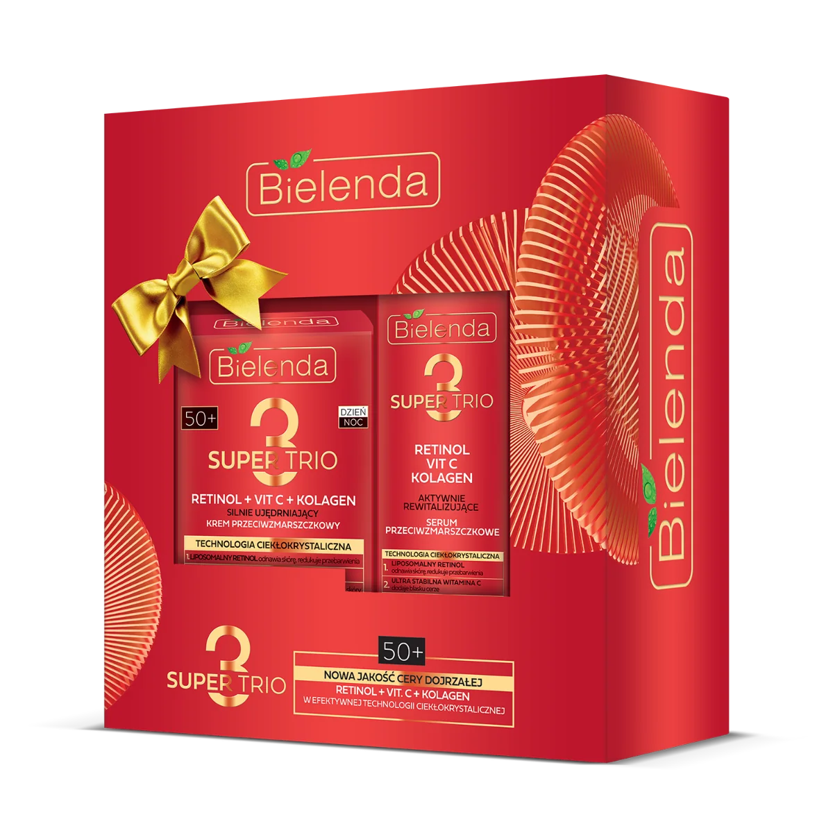 Bielenda Zestaw prezentowy SUPER TRIO 50+, krem 50 ml + serum, 30 ml