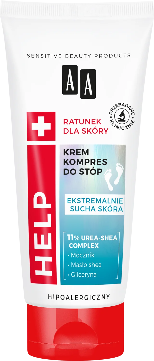 AA HELP odżywczy krem kompres do stóp, 75 ml