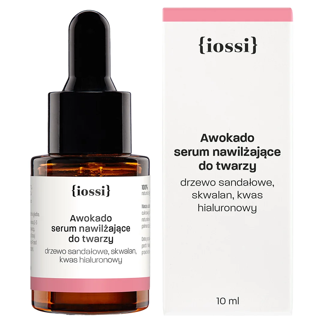 Iossi Awokado serum nawilżająco-wygładzające z kwasem hialuronowym, 10 ml