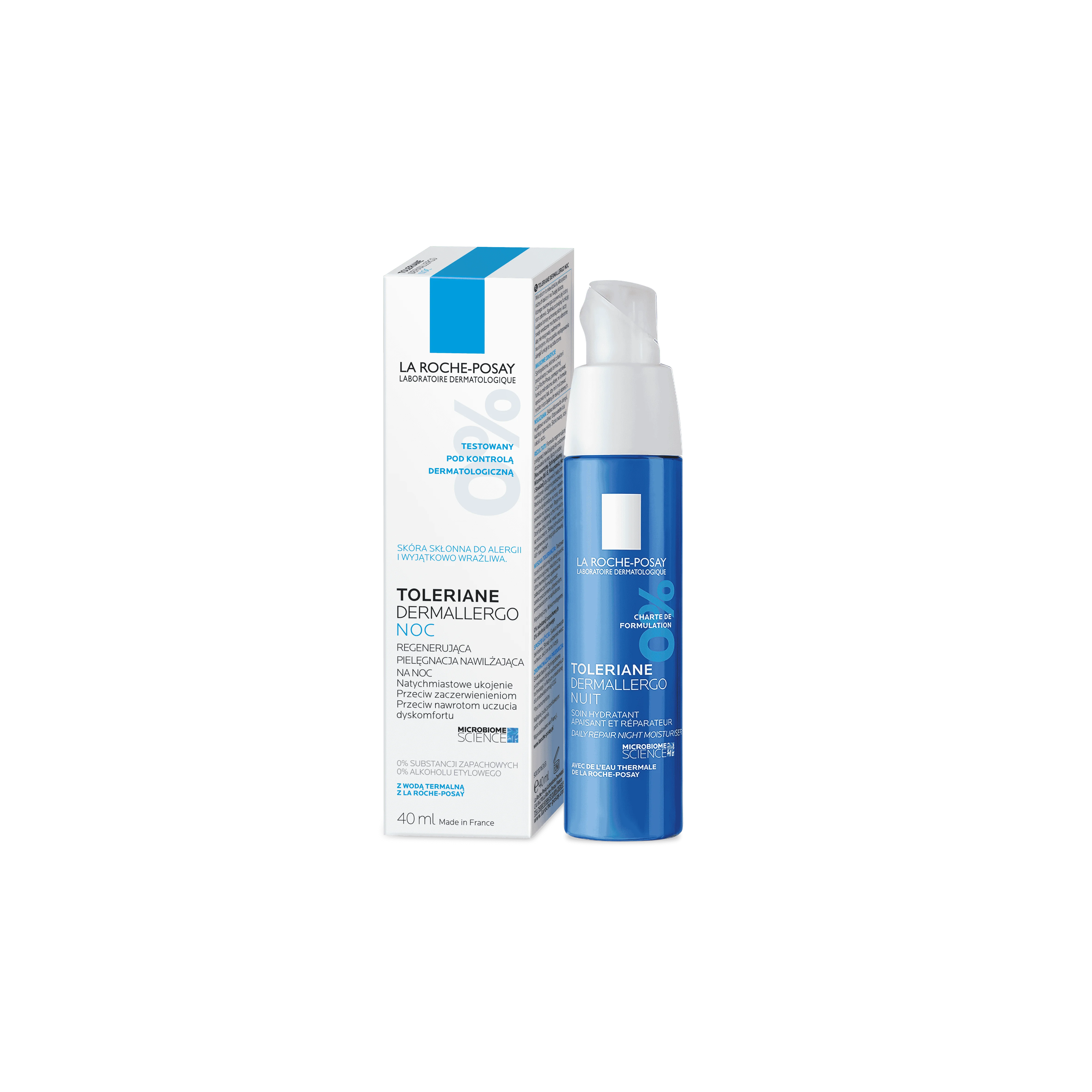 La Roche-Posay Toleriane Dermallergo krem na noc, 40 ml