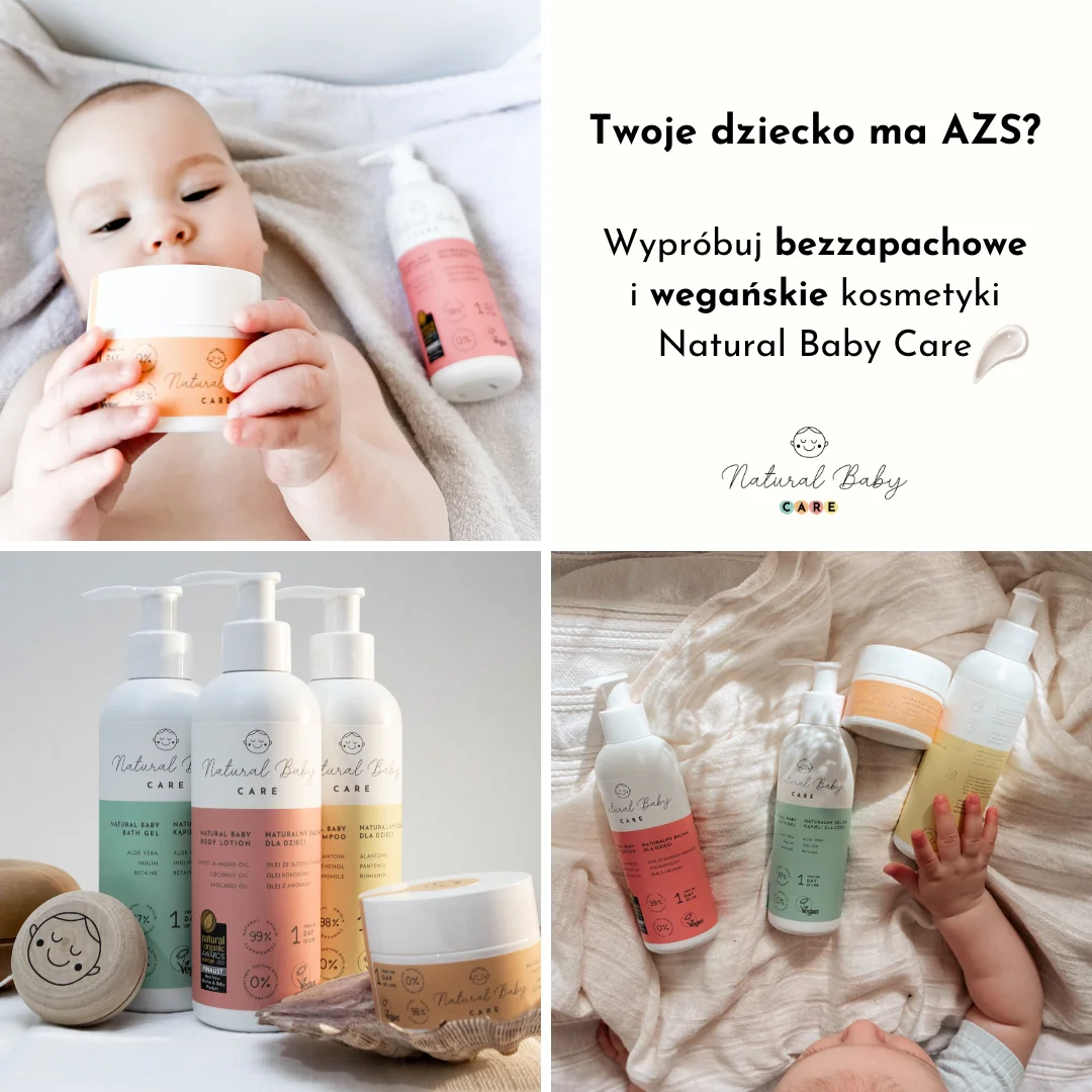 Natural Baby Care Zestaw prezentowy balsam, 200 ml + żel do mycia, 200 ml + szampon, 200 ml + krem do twarzy, 50 ml