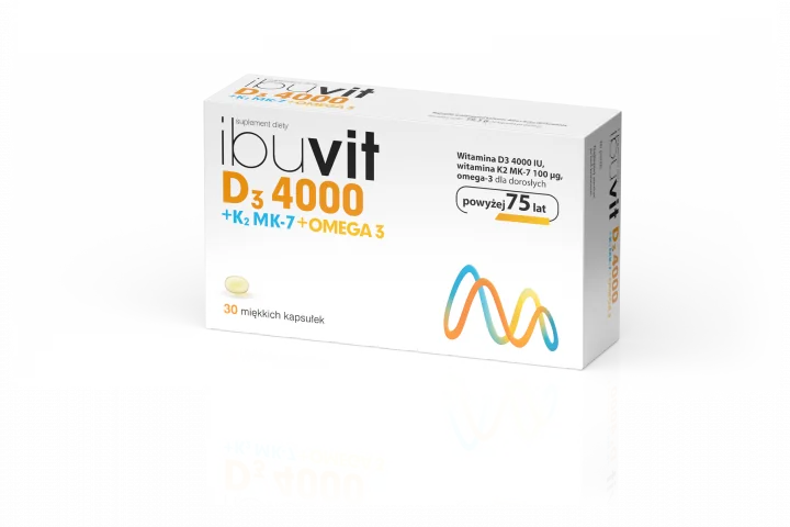 Ibuvit D3 4000 + K2 MK-7 Omega 3 30 kapsułek