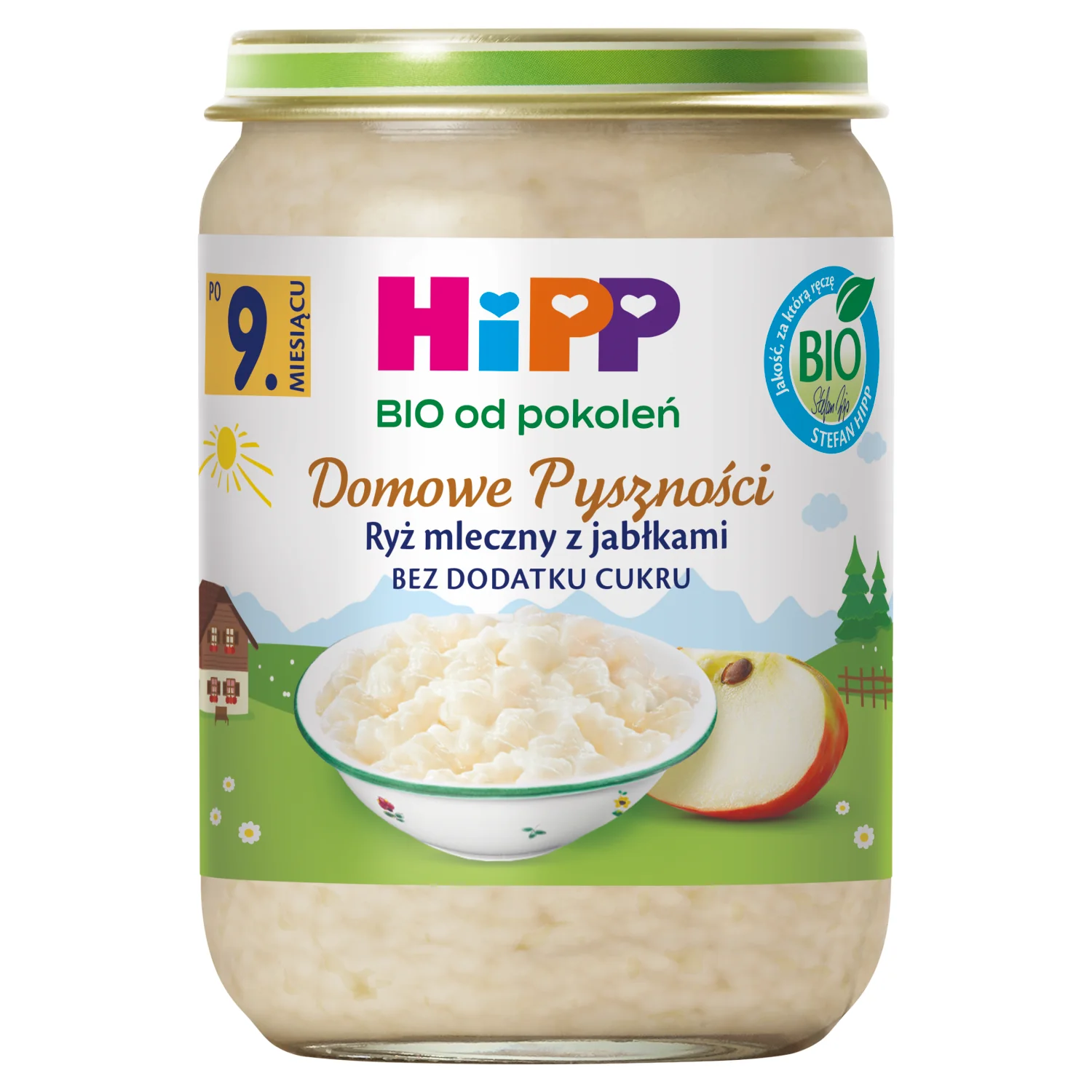 HiPP BIO od pokoleń ryż mleczny z jabłkami po 9. miesiącu, 190 g