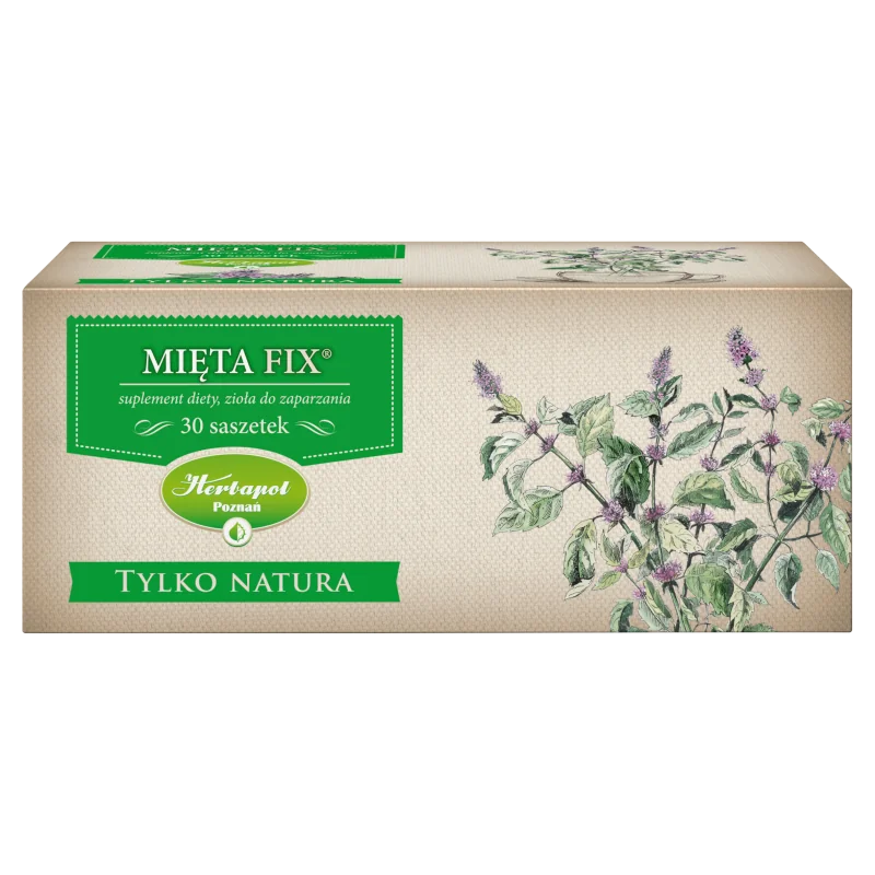 Tylko Natura Mięta Fix zioła do zaparzania, 30 saszetek x 2 g