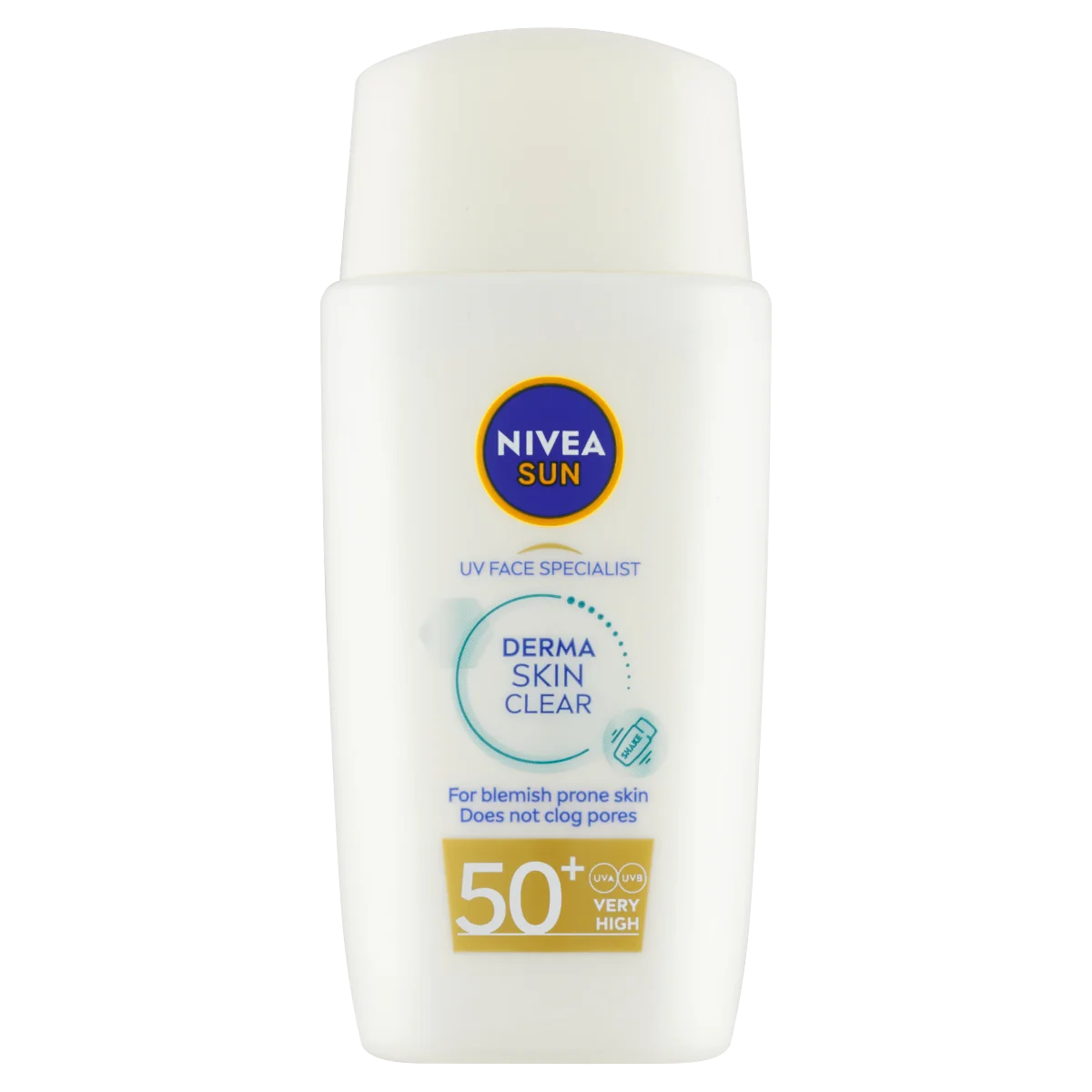 Nivea Sun Derma Skin Clear lekki krem do twarzy do opalania SPF 50+, 40 ml