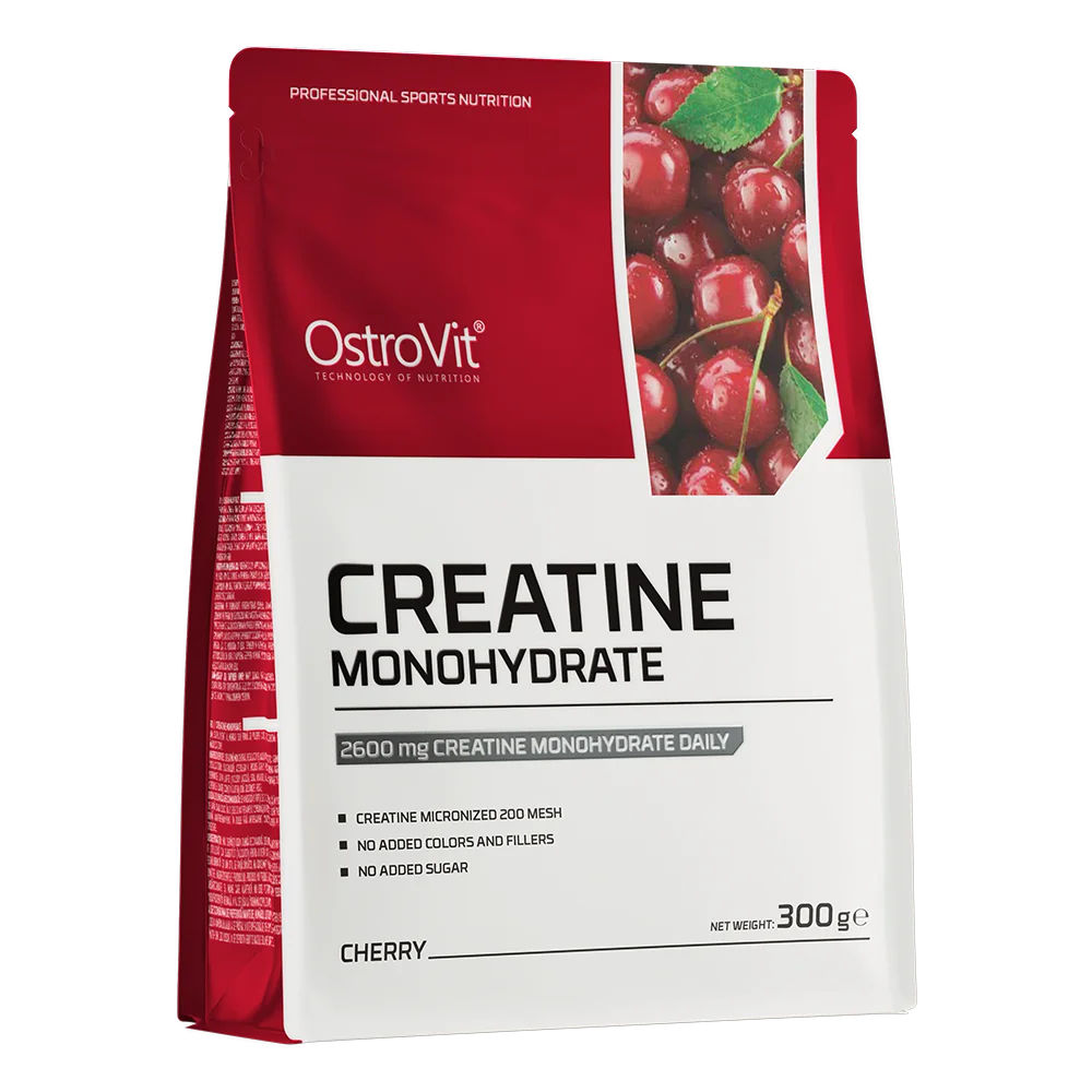 OstroVit Monohydrat Kreatyny wiśniowy, 300 g