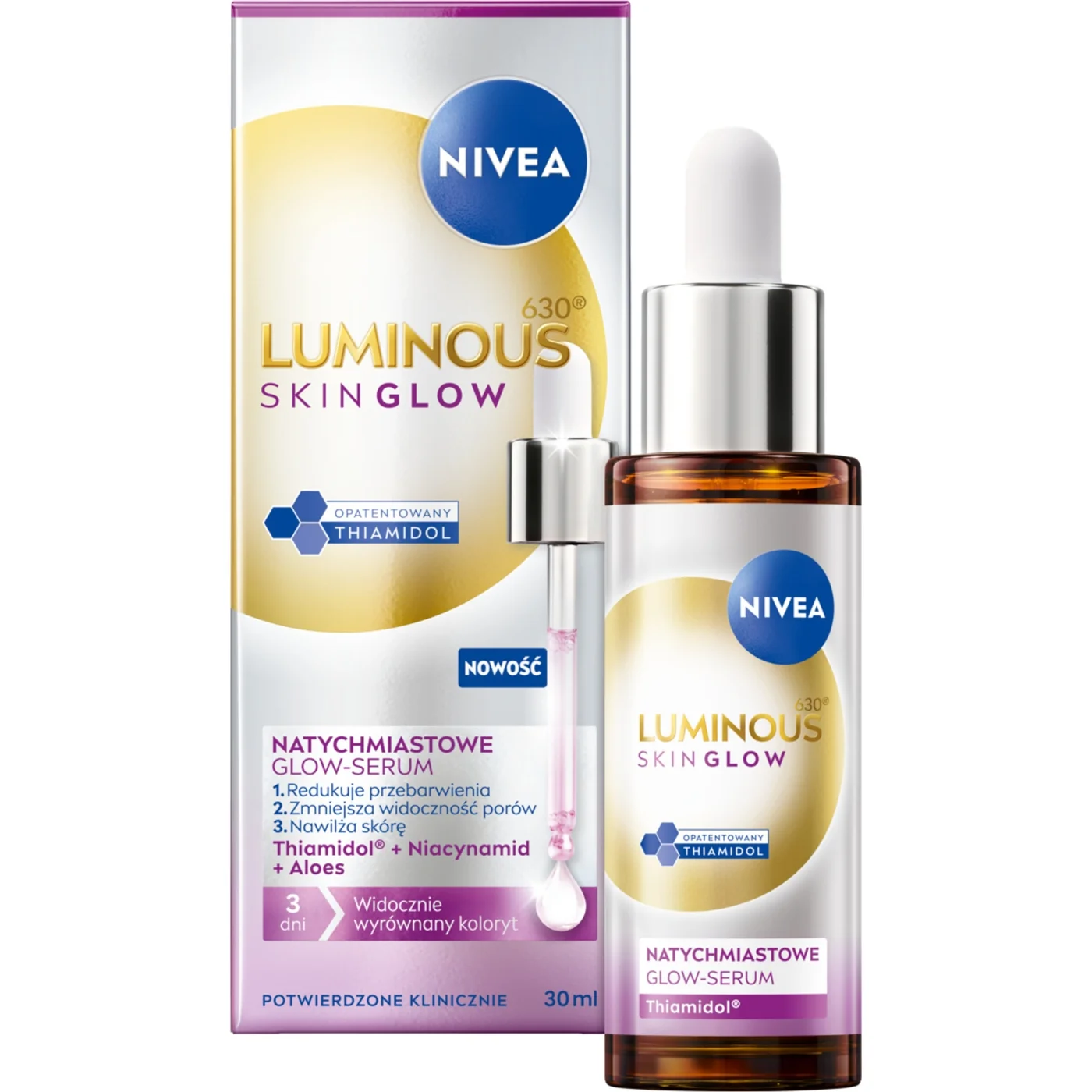 Nivea Luminous630 Skin Glow serum, 30 ml