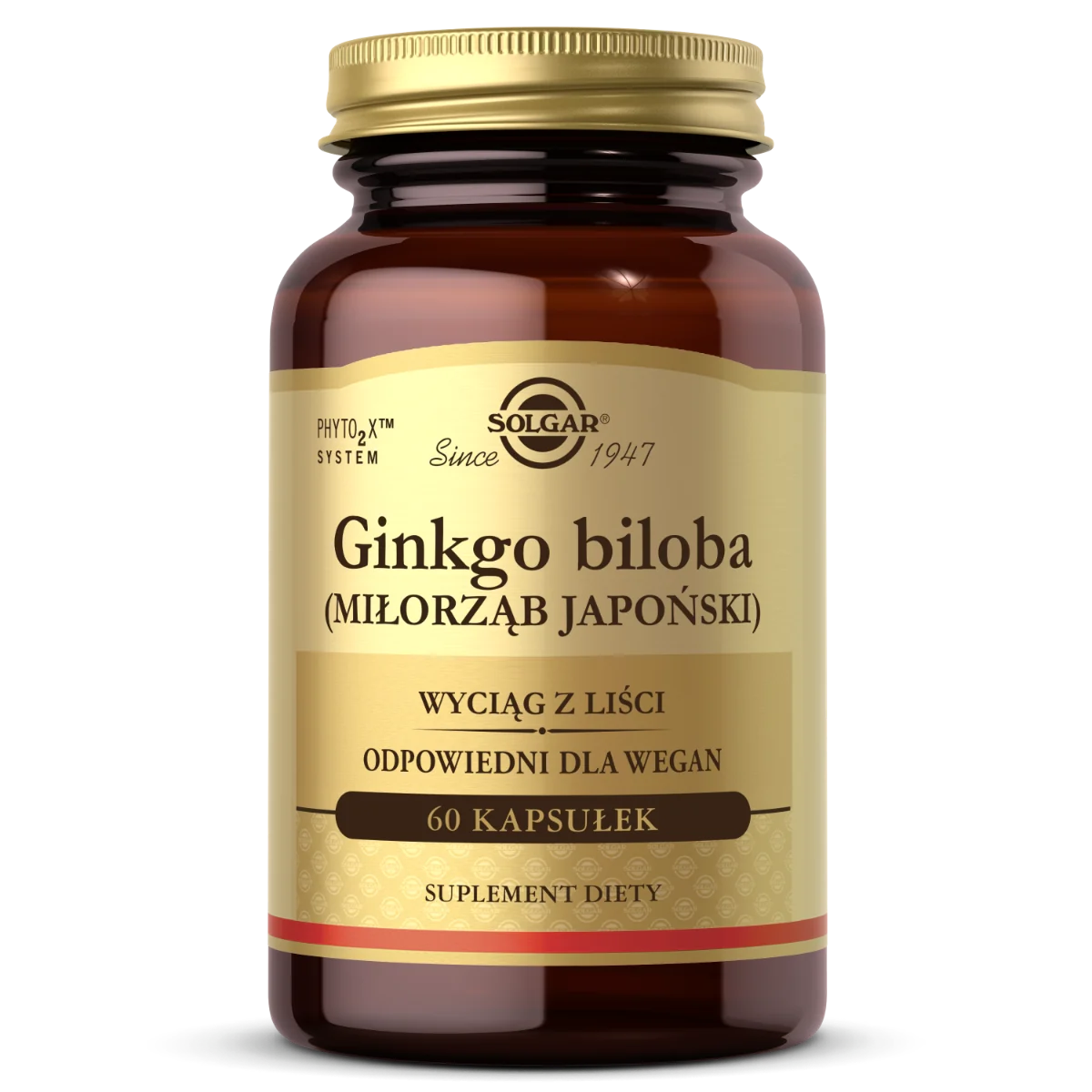 Solgar Ginkgo Bilboa 60 kapsułek roślinnych