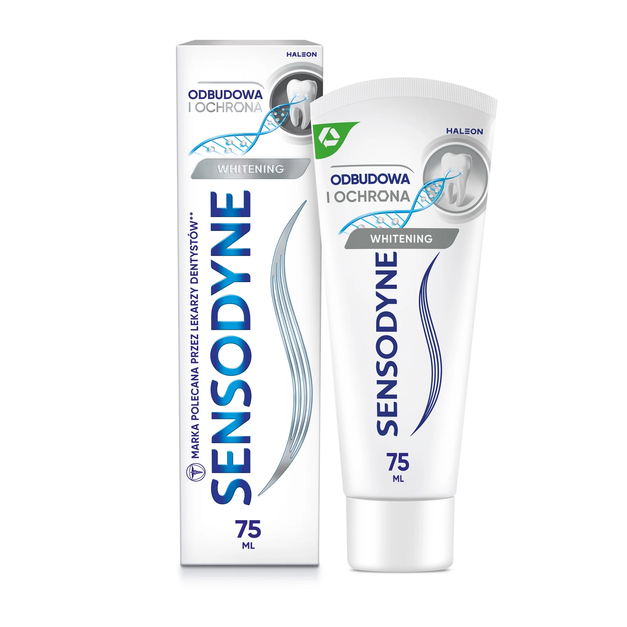 Sensodyne Whitening Odbudowa i Ochrona pasta do zębów z fluorem 75 ml