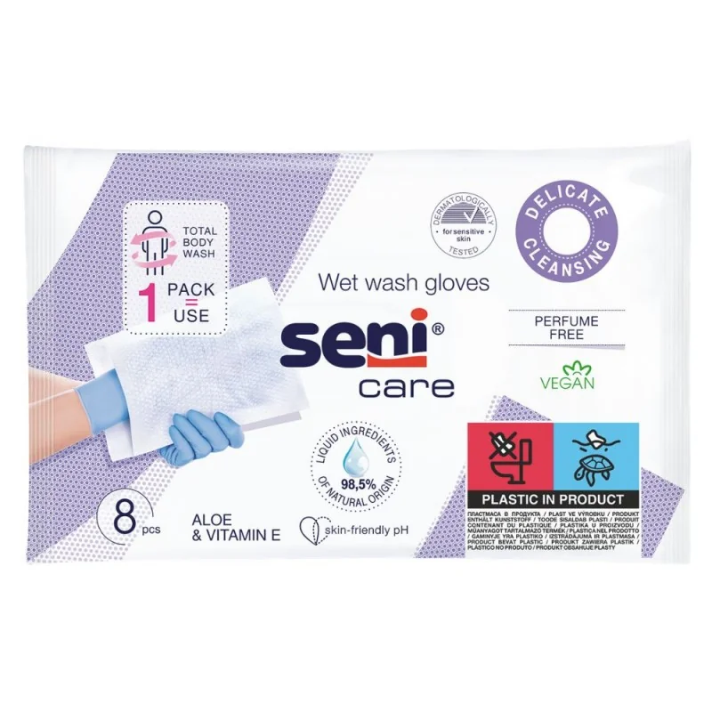Seni Care myjki nasączone 8 szt.