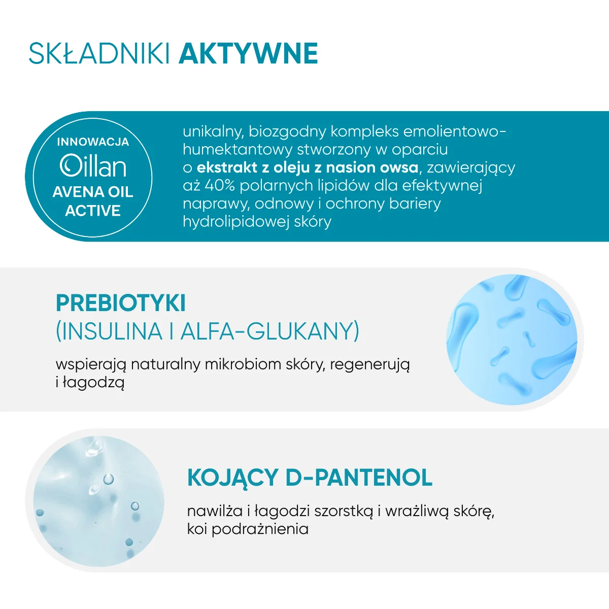 Oillan nawilżająca pianka do mycia ciała i włosów 3w1, 200 ml