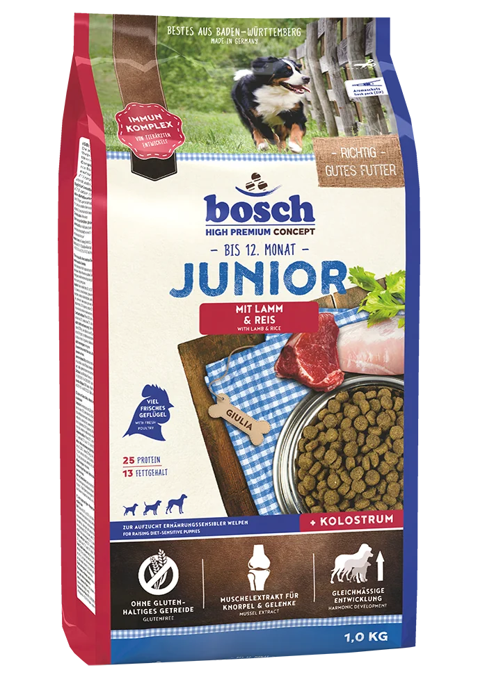 Bosch Lamb & Rice Junior karma dla psów, 1 kg