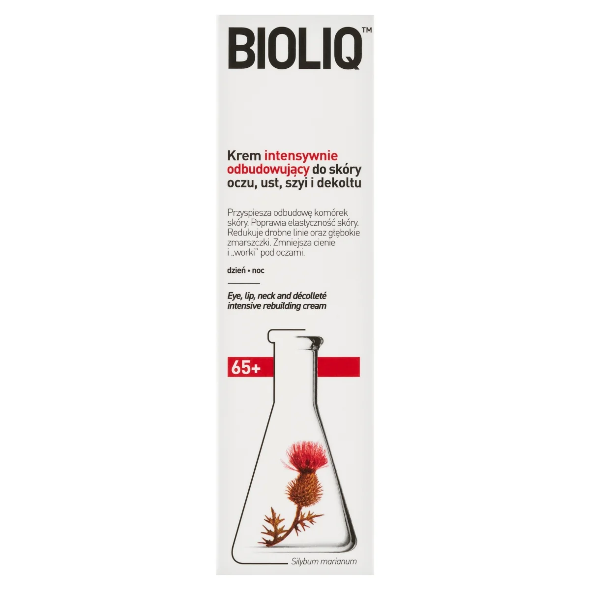 Bioliq 65+ krem intensywnie odbudowujący do skóry oczu, ust, szyi i dekoltu, 30 ml