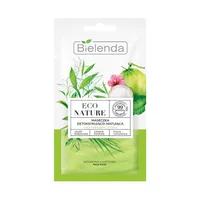 Bielenda Eco Nature Woda kokosowa Zielona Herbata Trawa Cytrynowa Maseczka detoksykująco-matująca do cery tłustej i mieszanej, 8 g