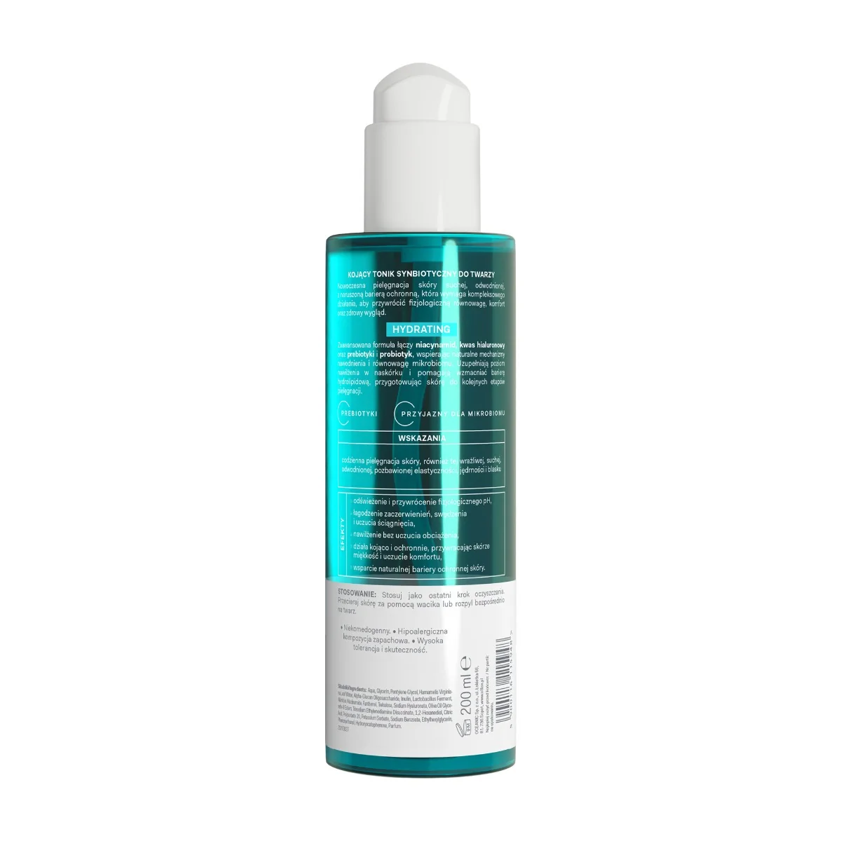 Oillan Hydrating kojący tonik synbiotyczny do twarzy, 200 ml
