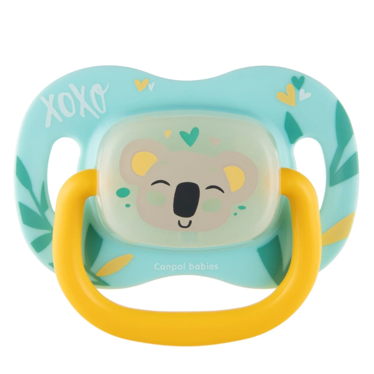 Canpol Babies ourDESIGN Smoczek silikonowy 0-6m symetryczny KOALA, 1 sztuka