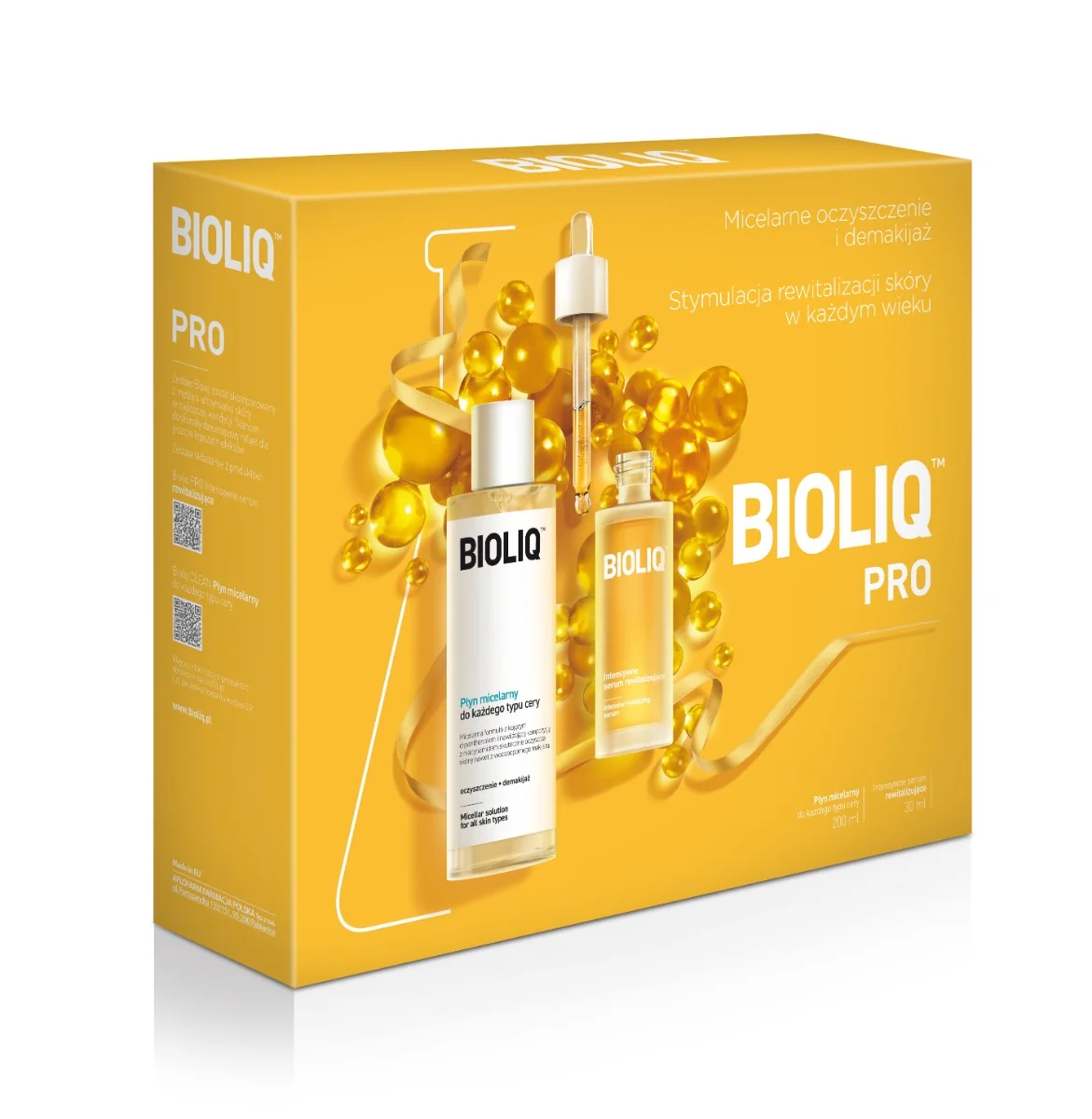 Bioliq Pro serum rewitalizujące, 30 ml + płyn micelarny, 200 ml