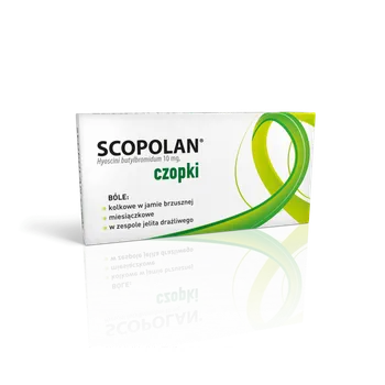 Scopolan, 10 mg, czopki, 6 sztuk 
