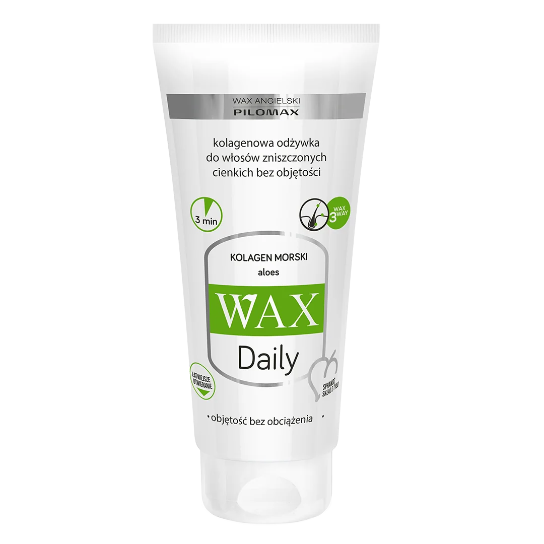 Pilomax WAX kolagenowa odżywka do włosów cienkich, 200 ml