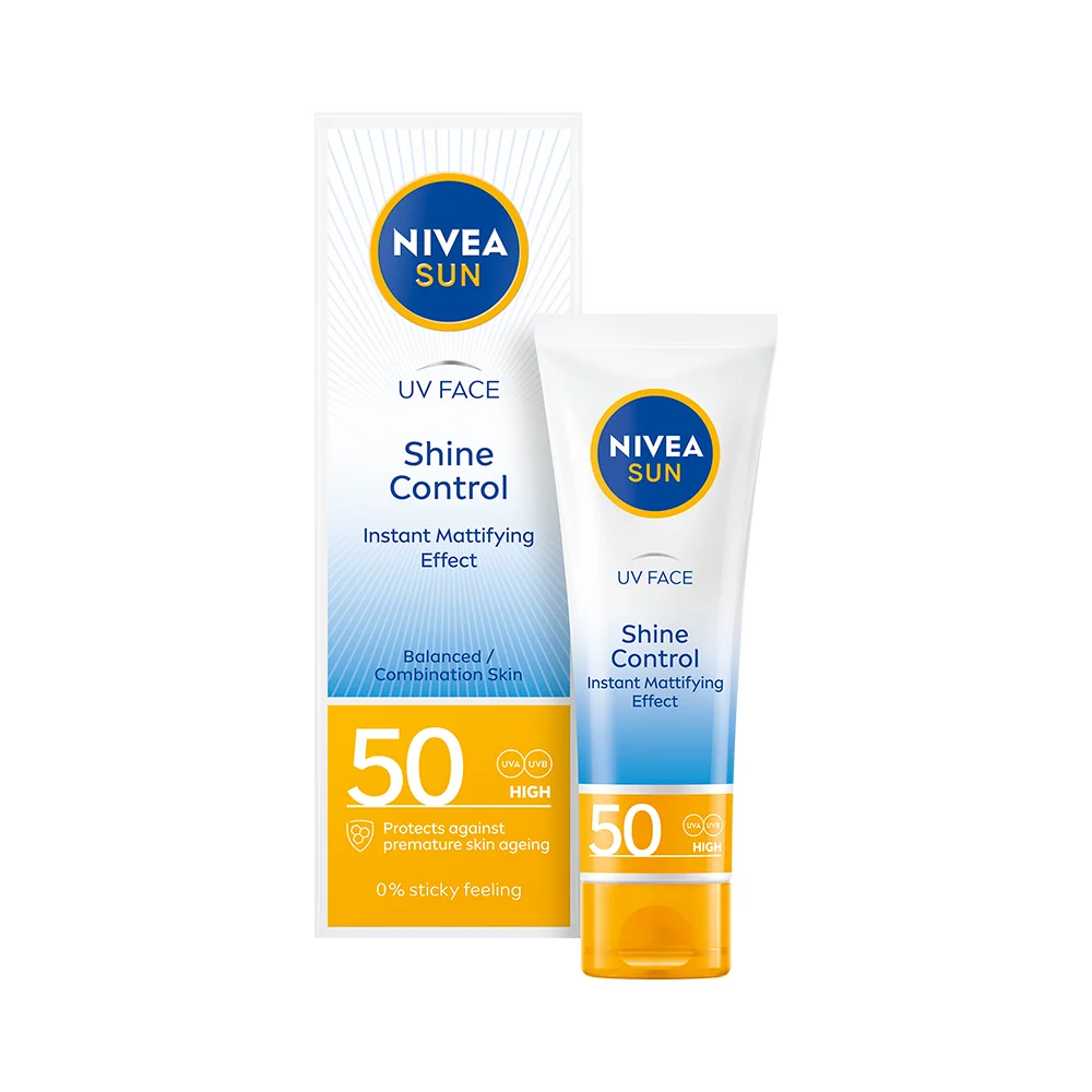 Nivea Sun Shine Control matujący krem przeciwsłoneczny do twarzy SPF 50, 50 ml