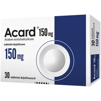 Acard 150 mg, 30 tabletek dojelitowych 