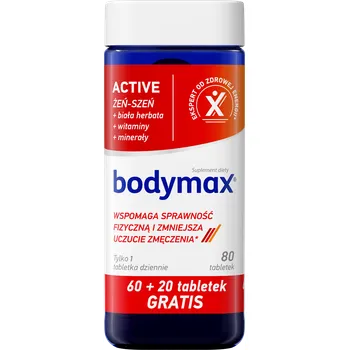 Bodymax Active, suplemet diety, 60 + 20 tabletek 