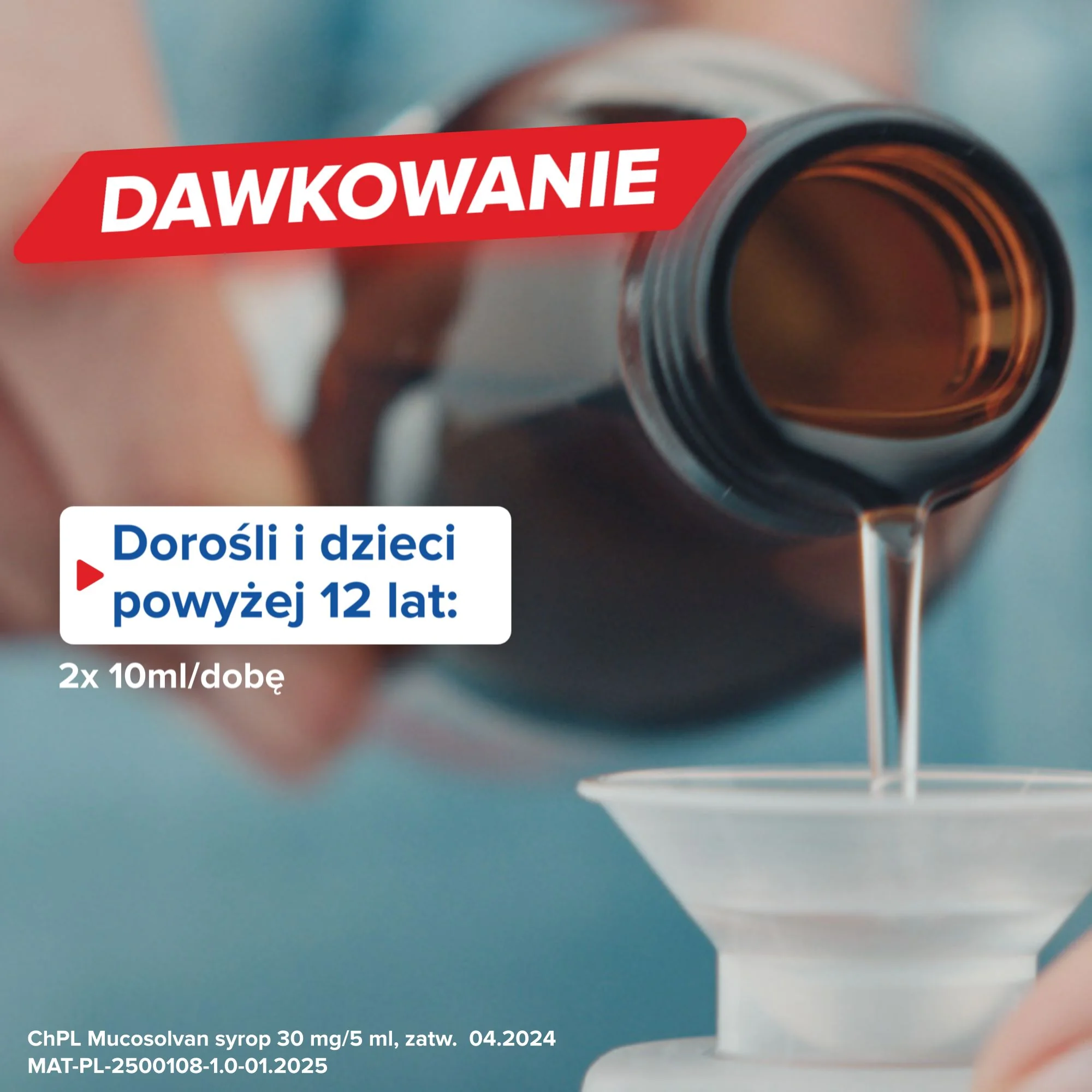 Mucosolvan Ambroxoli hydrochloridum 30 mg/5 ml syrop, 100 ml