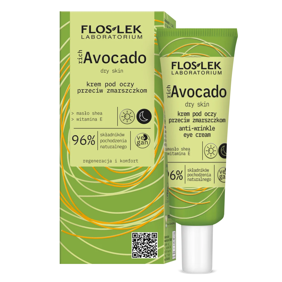 Floslek richAvocado krem pod oczy przeciw zmarszczkom, 30 ml