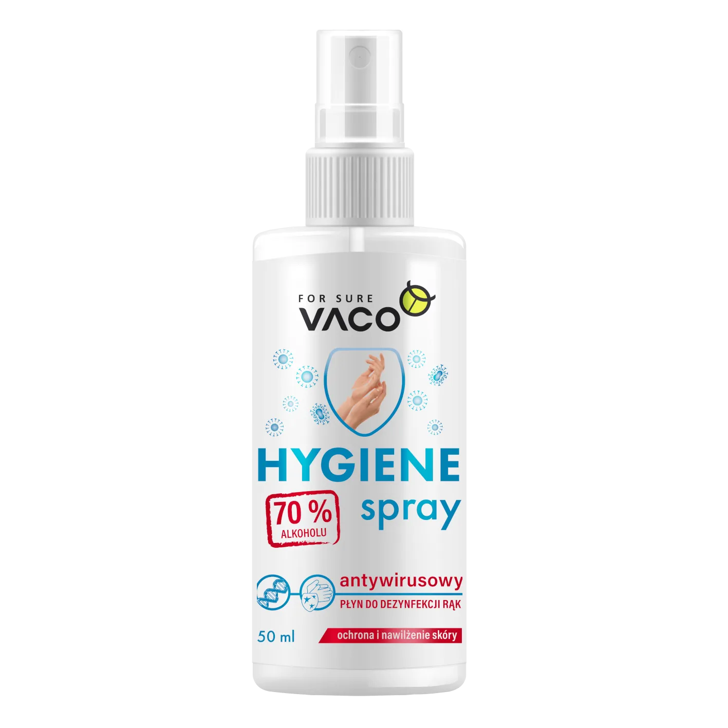 VACO Hygiene płyn do dezynfekcji rąk w sprayu, 50 ml