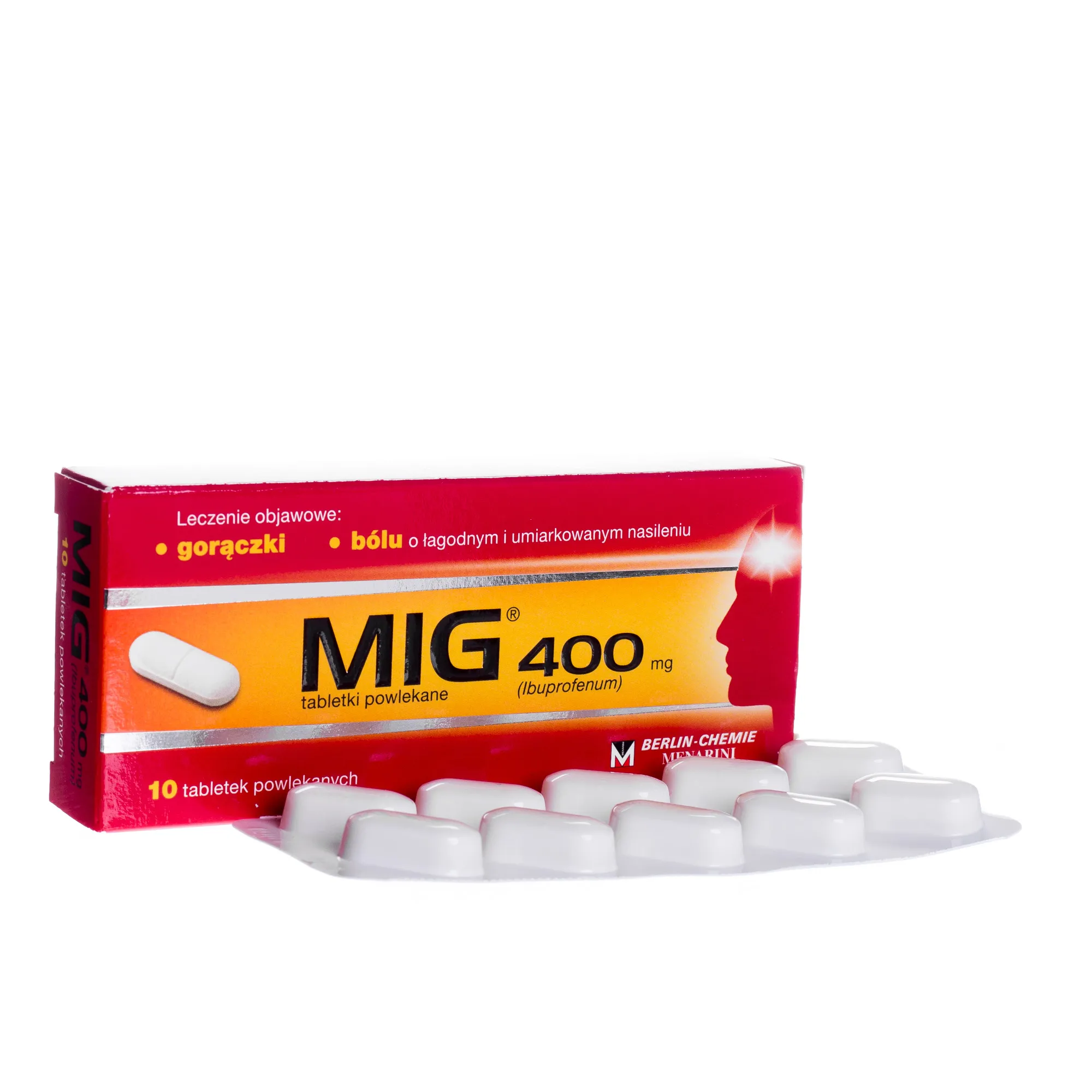 MIG 400 mg, 10 tabletek powlekanych