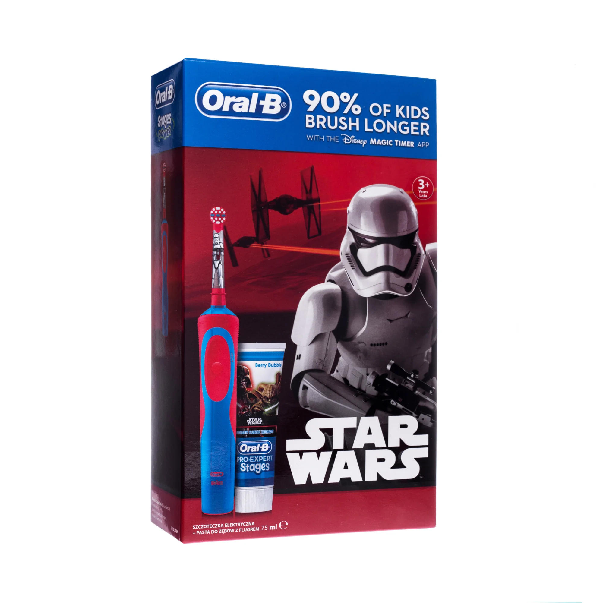 Oral-B, Star Wars, zestaw, szczoteczka elektryczna + pasta z fluorem 75 ml 