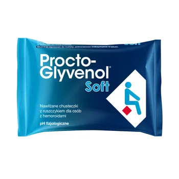 Procto-Glyvenol Soft, nawilżane chusteczki dla osób z hemoroidami, 30 sztuk 
