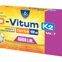 D-Vitum Forte 4000 j.m. K2, suplement diety, 60 kapsułek