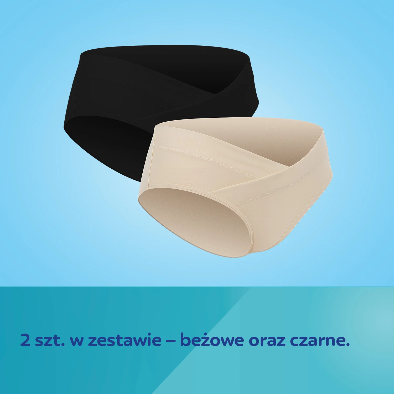 Canpol Babies Mum Fit majtki ciążowe pod brzuch XL, 2 sztuki