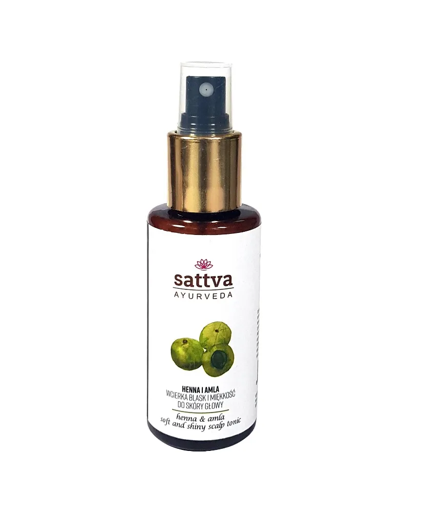 Sattva Soft And Shiny Scalp Tonic wcierka blask i miękkość do skóry głowy Henna & Amla, 100 ml