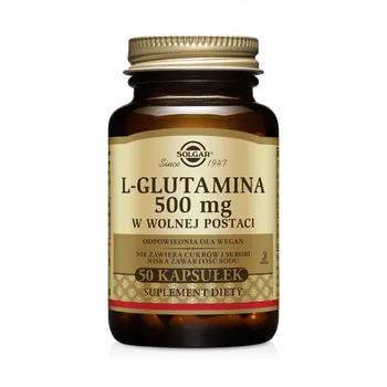 Solgar L-Glutamina, suplement diety, 50 kapsułek 