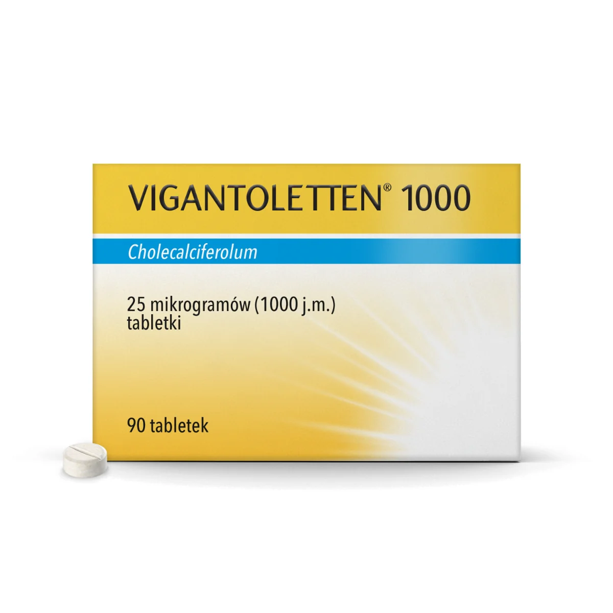 Vigantoletten 1000 0,025 mg (1000 j.m.), 90 tabletek