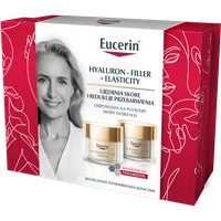 Eucerin Hyaluron-Filler + Elasticity zestaw kosmetyków krem na dzień SPF 15 + krem na noc, 50 ml + 50 ml