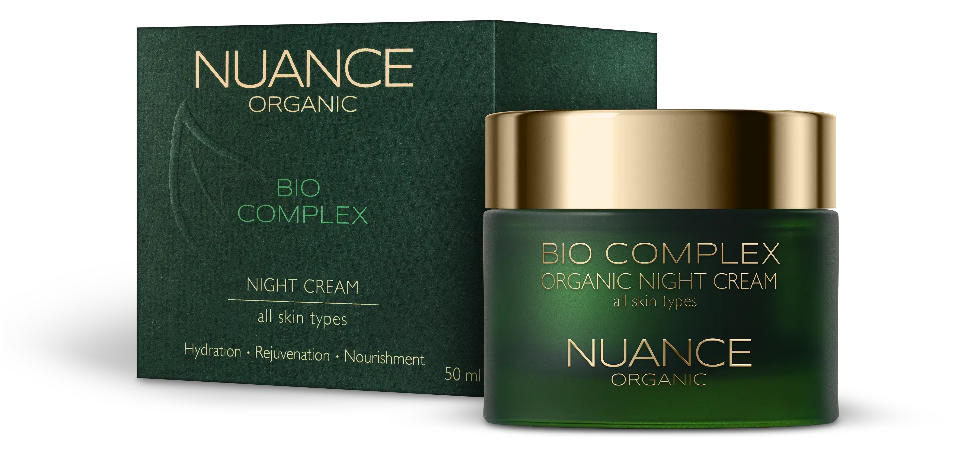 Nuance Organic Bio Complex, krem na noc do wszystkich rodzajów skóry, 50 ml