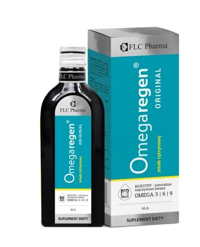 Omegaregen Original, suplement diety, smak cytrynowy, płyn 250 ml