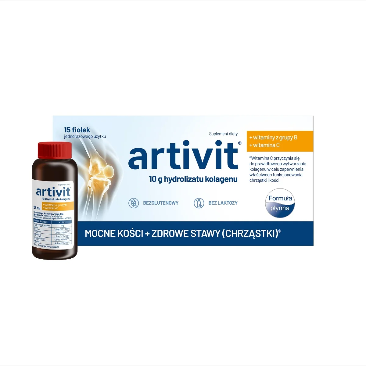 Artivit Kolagen 10000 mg z witaminą C 25 ml x 15 fiolek