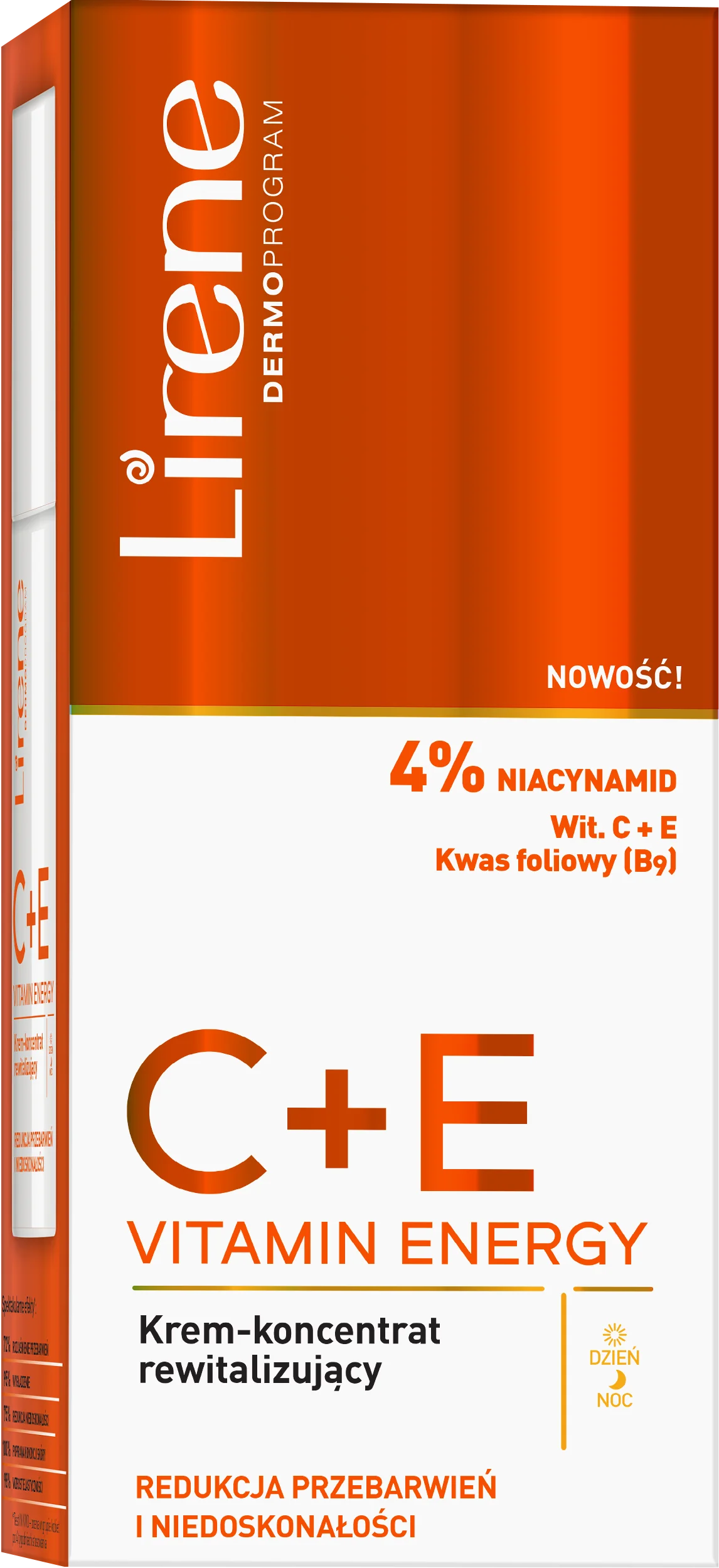 Lirene C+E VITAMIN ENERGY krem-koncentrat rewitalizujący, 40 ml