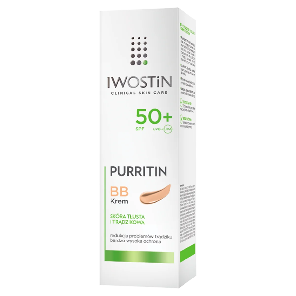Iwostin Puritin BB krem SPF 50+, 30 ml