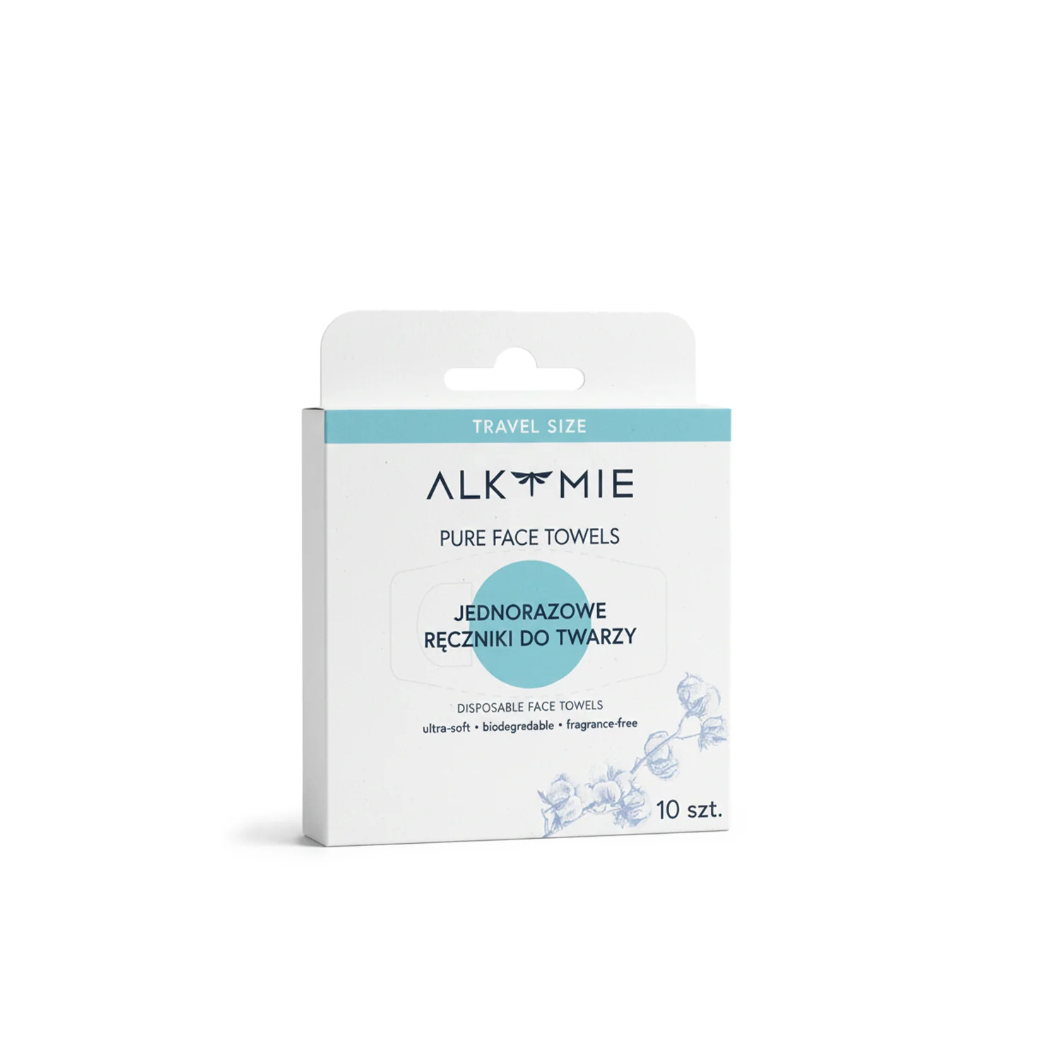 Alkmie Pure Face Towels jednorazowe ręczniki do twarzy, 10 sztuk