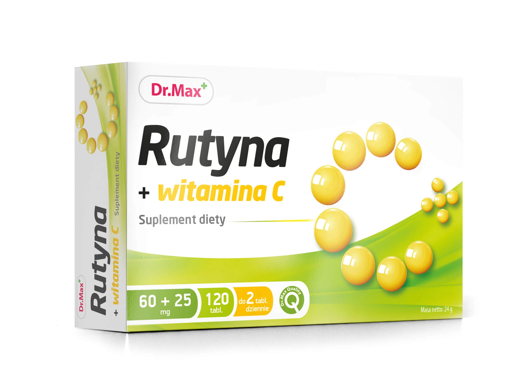 Rutyna + Witamina C Dr. Max, suplement diety, 120 tabletek 