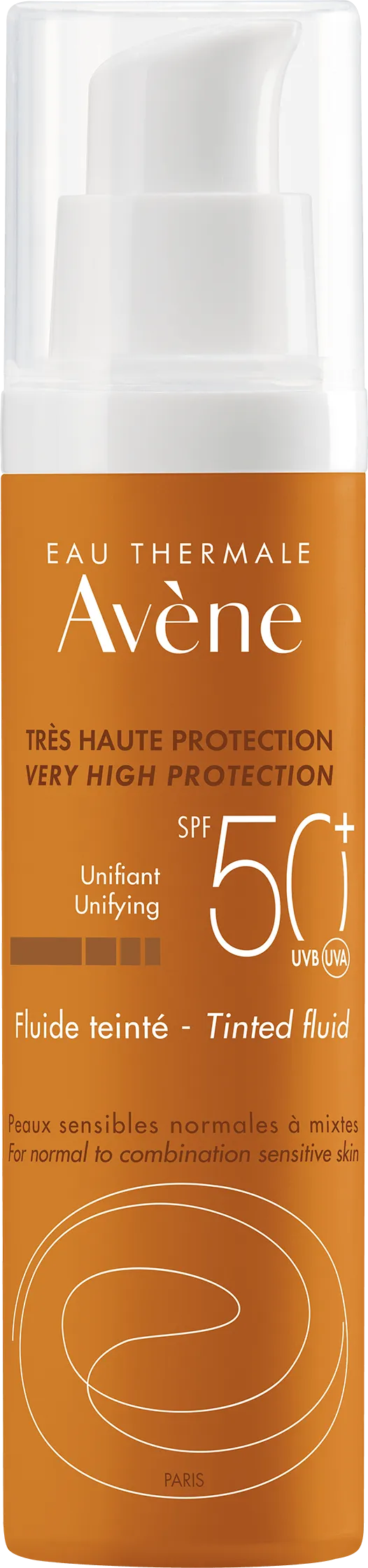 Avene Sun, fluid koloryzujący, bardzo wysoka ochrona przeciwsłoneczna,  SPF 50+,  50 ml