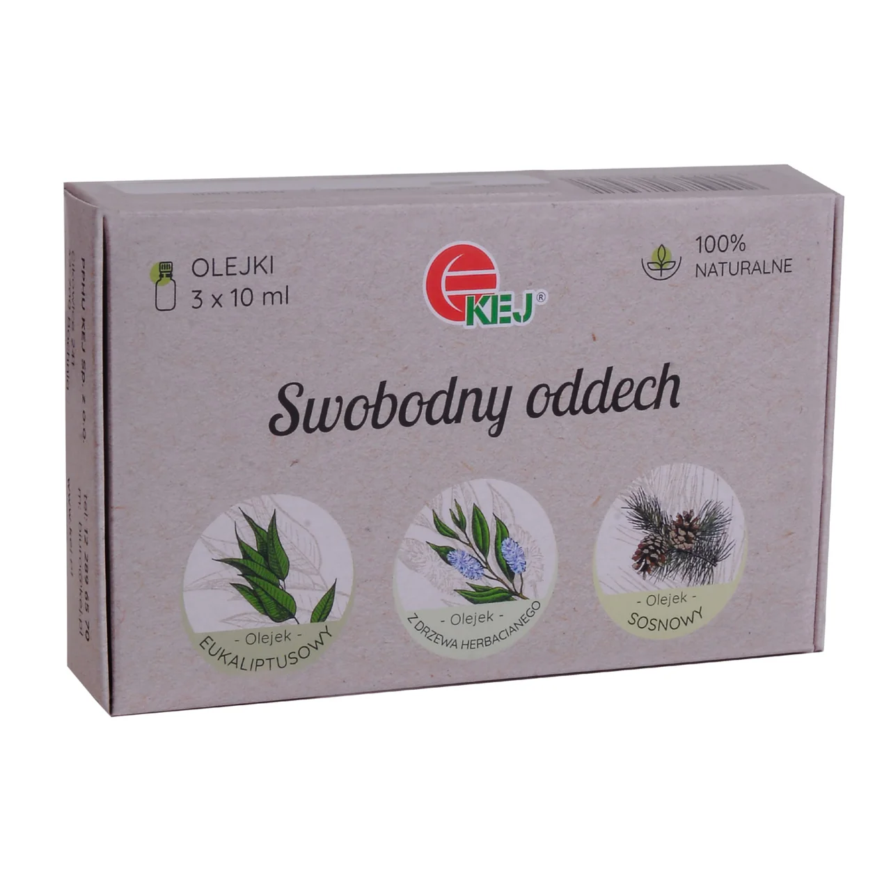 Kej Swobodny Oddech zestaw olejków eterycznych, 3 x 10 ml