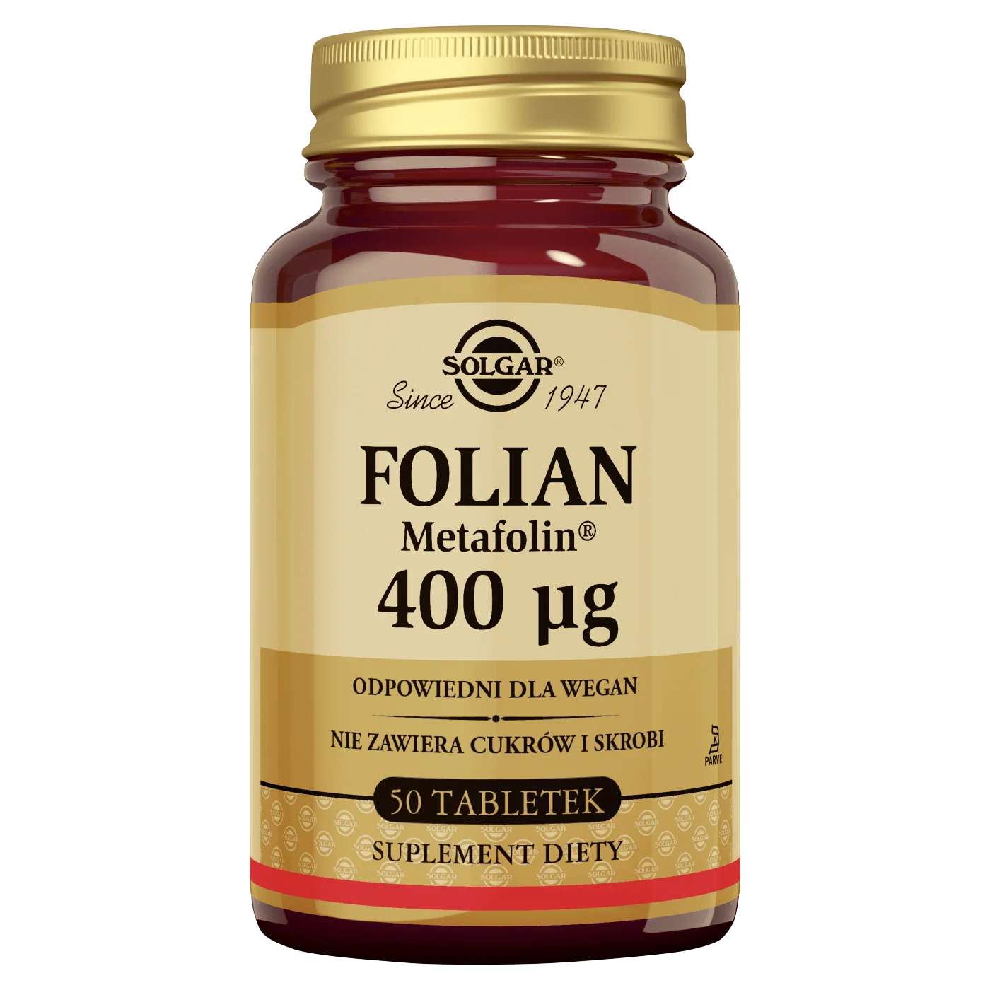 Solgar folian (metafolin®) 400 µg, 50 tabletek